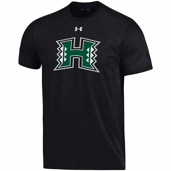 Men's Under Armour Black Hawaii Warriors School Logo Performance Cotton T-Shirt 3 Men's Under Armour Black Hawaii Warriors School Logo Performance Cotton T-Shirt - Image 3