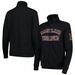 Women's Under Armour Black Maryland Terrapins All Day Full-Zip Jacket