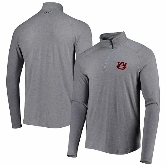 Men's Under Armour Gray Auburn Tigers All Day Tri-Blend Quarter-Zip Jacket 1 Men's Under Armour Gray Auburn Tigers All Day Tri-Blend Quarter-Zip Jacket