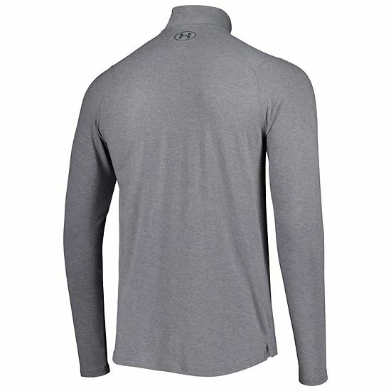 Men's Under Armour Gray Auburn Tigers All Day Tri-Blend Quarter-Zip Jacket 4 Men's Under Armour Gray Auburn Tigers All Day Tri-Blend Quarter-Zip Jacket - Image 4