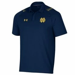 Men's Under Armour Navy Notre Dame Fighting Irish 2021 Sideline Performance Polo -Under Armour SHOP unnamed file 13401