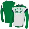 Men's Under Armour Green/White Notre Dame Fighting Irish Iconic Long Sleeve T-Shirt