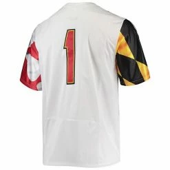 Men's Under Armour #1 White Maryland Terrapins Team Premier Football Jersey 5 Men's Under Armour #1 White Maryland Terrapins Team Premier Football Jersey -Under Armour SHOP unnamed file 13429