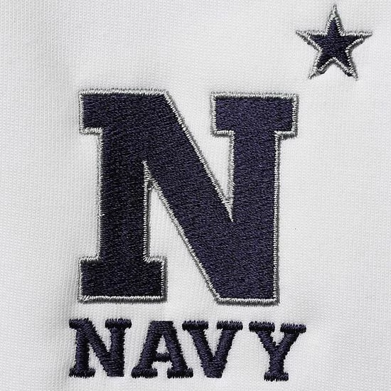 Men's Under Armour White/Heathered Gray Navy Midshipmen Apollo Half-Zip Jacket 5 Men's Under Armour White/Heathered Gray Navy Midshipmen Apollo Half-Zip Jacket - Image 5