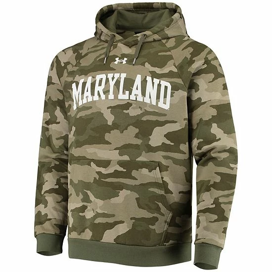 Men's Under Armour Camo Maryland Terrapins All Day Raglan Pullover Hoodie 2 Men's Under Armour Camo Maryland Terrapins All Day Raglan Pullover Hoodie - Image 2