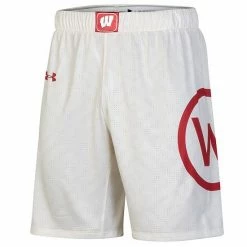 Men's Under Armour White Wisconsin Badgers Throwback College Replica Basketball Shorts 7 Men's Under Armour White Wisconsin Badgers Throwback College Replica Basketball Shorts -Under Armour SHOP unnamed file 13447