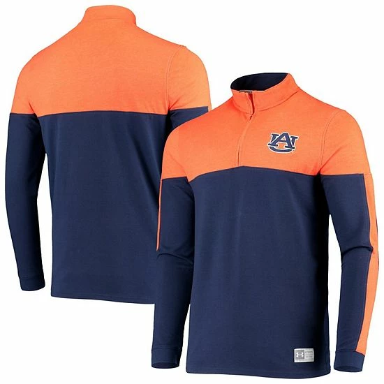 Men's Under Armour Navy/Orange Auburn Tigers Gameday Quarter-Zip Jacket 2 Men's Under Armour Navy/Orange Auburn Tigers Gameday Quarter-Zip Jacket - Image 2