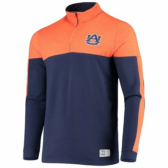 Men's Under Armour Navy/Orange Auburn Tigers Gameday Quarter-Zip Jacket 3 Men's Under Armour Navy/Orange Auburn Tigers Gameday Quarter-Zip Jacket - Image 3