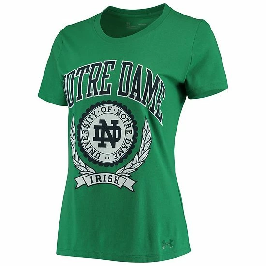Women's Under Armour Kelly Green Notre Dame Fighting Irish T-Shirt 3 Women's Under Armour Kelly Green Notre Dame Fighting Irish T-Shirt - Image 3