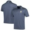 Men's Under Armour Navy Navy Midshipmen Green Trail Stripe Polo