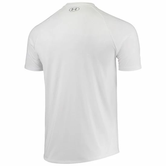 Men's Under Armour White Wisconsin Badgers Football Icon Raglan T-Shirt 2 Men's Under Armour White Wisconsin Badgers Football Icon Raglan T-Shirt - Image 2