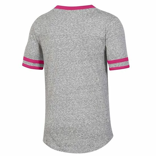 Girls Youth Under Armour Heathered Gray Notre Dame Fighting Irish Siro Slub Novelty T-Shirt 3 Girls Youth Under Armour Heathered Gray Notre Dame Fighting Irish Siro Slub Novelty T-Shirt - Image 3