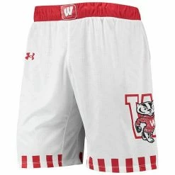 Men's Under Armour White Wisconsin Badgers Alternate Replica Basketball Shorts -Under Armour SHOP unnamed file 13557