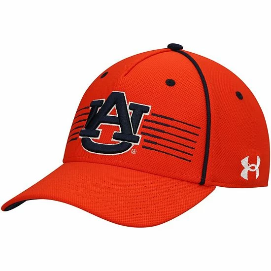 Men's Under Armour Orange Auburn Tigers Iso-Chill Blitzing Accent Flex Hat 2 Men's Under Armour Orange Auburn Tigers Iso-Chill Blitzing Accent Flex Hat - Image 2