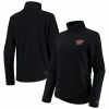 Women's Under Armour Black Wisconsin Badgers Team Performance Quarter-Zip Jacket