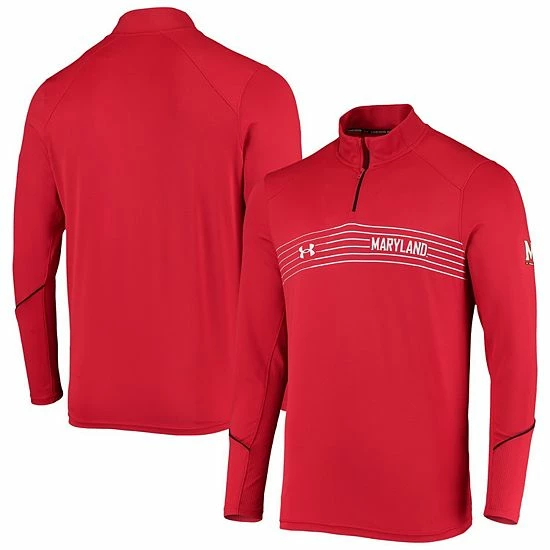 Men's Under Armour Red Maryland Terrapins Sideline Performance Lightweight Quarter-Zip Jacket 2 Men's Under Armour Red Maryland Terrapins Sideline Performance Lightweight Quarter-Zip Jacket - Image 2