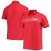 Men's Under Armour Red Utah Utes 2021 Sideline Chest Stripe Performance Polo