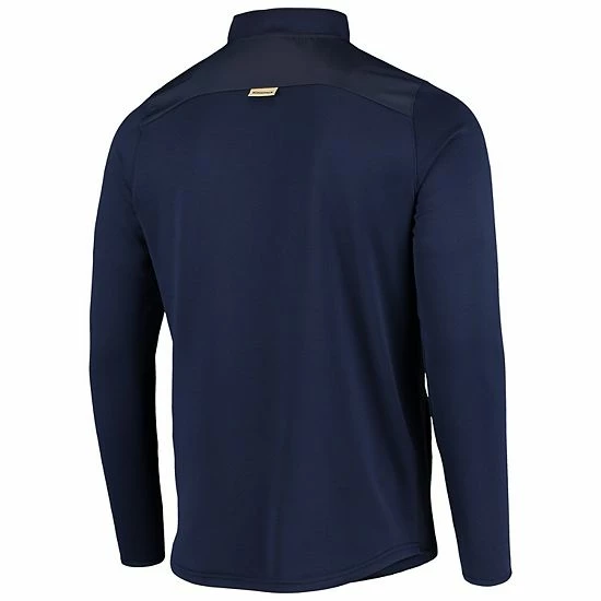 Men's Under Armour Navy Navy Midshipmen 2021 Sideline Command Quarter-Zip Jacket 3 Men's Under Armour Navy Navy Midshipmen 2021 Sideline Command Quarter-Zip Jacket - Image 3