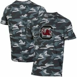 Men's Under Armour Black South Carolina Gamecocks Logo Camo T-Shirt