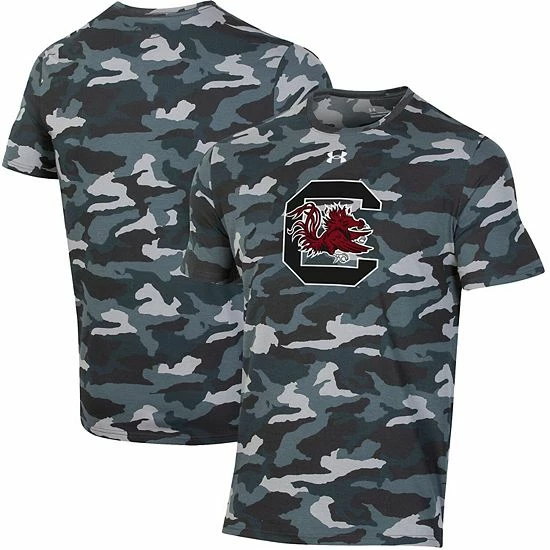 Men's Under Armour Black South Carolina Gamecocks Logo Camo T-Shirt 2 Men's Under Armour Black South Carolina Gamecocks Logo Camo T-Shirt - Image 2