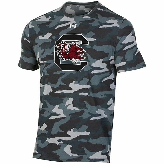 Men's Under Armour Black South Carolina Gamecocks Logo Camo T-Shirt 3 Men's Under Armour Black South Carolina Gamecocks Logo Camo T-Shirt - Image 3