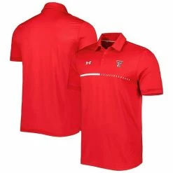 Men's Under Armour Red Texas Tech Red Raiders Title Performance Polo