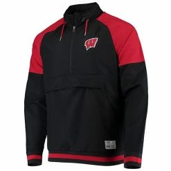 Men's Under Armour Black/Red Wisconsin Badgers Gameday Anorak Raglan Performance Half-Zip Jacket 7 Men's Under Armour Black/Red Wisconsin Badgers Gameday Anorak Raglan Performance Half-Zip Jacket -Under Armour SHOP unnamed file 13643