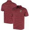 Men's Under Armour Maroon Boston College Eagles Wordmark Stripe Performance Polo
