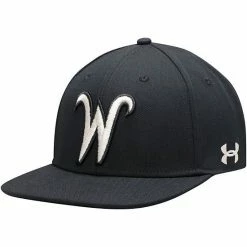 Men's Under Armour Black Wichita State Shockers On-Field Baseball Fitted Hat