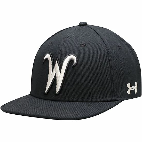 Men's Under Armour Black Wichita State Shockers On-Field Baseball Fitted Hat 2 Men's Under Armour Black Wichita State Shockers On-Field Baseball Fitted Hat - Image 2