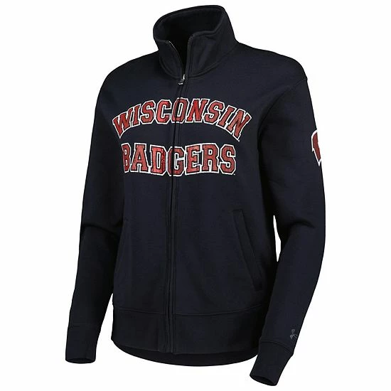 Women's Under Armour Black Wisconsin Badgers All Day Full-Zip Jacket 3 Women's Under Armour Black Wisconsin Badgers All Day Full-Zip Jacket - Image 3