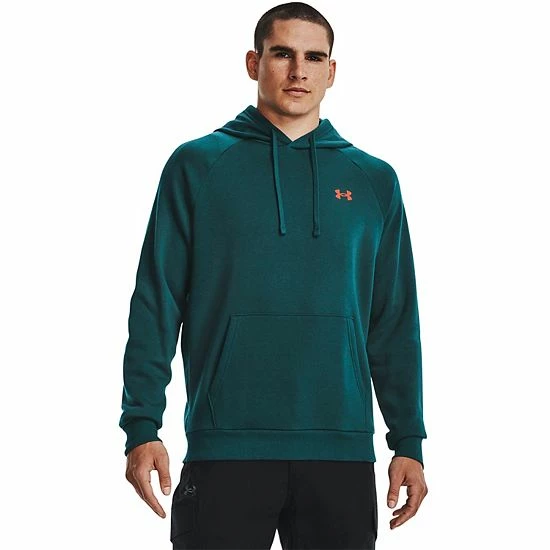 Men's Under Armour Rival Fleece Mountain Hoodie Pewter 1 Men's Under Armour Rival Fleece Mountain Hoodie Pewter