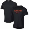 Men's Under Armour Black Maryland Terrapins Lockup Tech Raglan T-Shirt