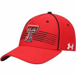 Men's Under Armour Red Texas Tech Red Raiders Iso-Chill Blitzing Accent Flex Hat
