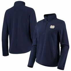 Women's Under Armour Navy Notre Dame Fighting Irish Team Performance Quarter-Zip Jacket