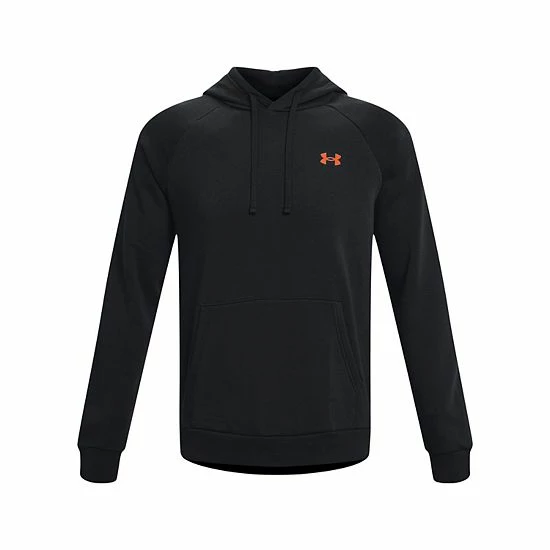 Men's Under Armour Rival Fleece Mountain Hoodie Pewter 5 Men's Under Armour Rival Fleece Mountain Hoodie Pewter - Image 5