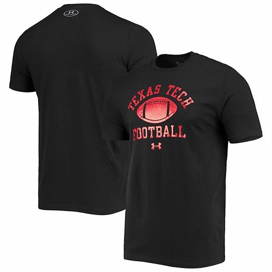 Men's Under Armour Black Texas Tech Red Raiders Football Practice T-Shirt 1 Men's Under Armour Black Texas Tech Red Raiders Football Practice T-Shirt