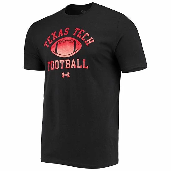 Men's Under Armour Black Texas Tech Red Raiders Football Practice T-Shirt 3 Men's Under Armour Black Texas Tech Red Raiders Football Practice T-Shirt - Image 3