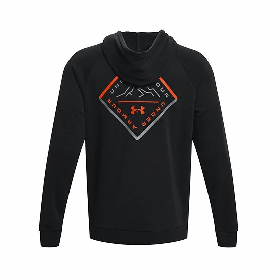 Men's Under Armour Rival Fleece Mountain Hoodie Pewter 6 Men's Under Armour Rival Fleece Mountain Hoodie Pewter - Image 6