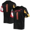 Men's Under Armour #1 Black Maryland Terrapins Team Premier Football Jersey