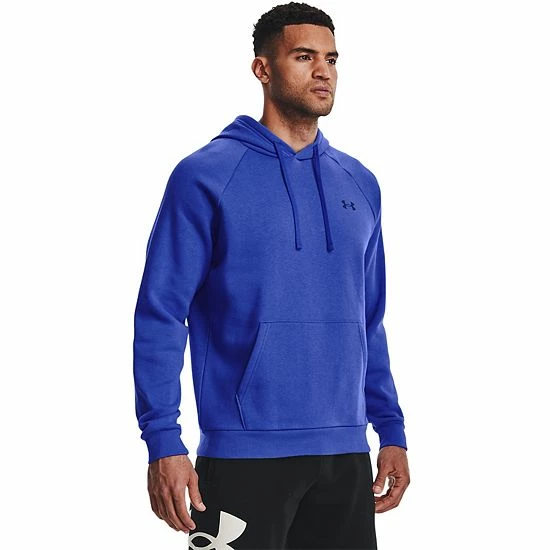Men's Under Armour Rival Fleece Mountain Hoodie Pewter 7 Men's Under Armour Rival Fleece Mountain Hoodie Pewter - Image 7