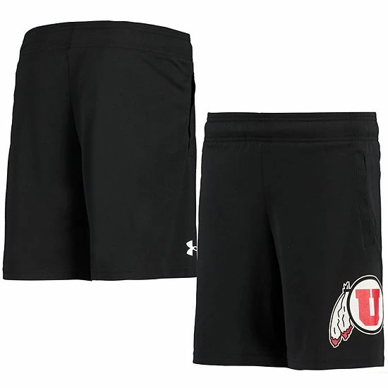 Youth Under Armour Black Utah Utes Tech Shorts 1 Youth Under Armour Black Utah Utes Tech Shorts