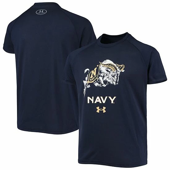 Youth Under Armour Navy Navy Midshipmen Logo Lockup Performance T-Shirt 1 Youth Under Armour Navy Navy Midshipmen Logo Lockup Performance T-Shirt