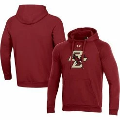 Men's Under Armour Maroon Boston College Eagles Primary School Logo All Day Raglan Pullover Hoodie