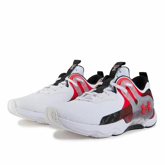 Men's Under Armour White Texas Tech Red Raiders HOVR Apex 3 Sneakers 3 Men's Under Armour White Texas Tech Red Raiders HOVR Apex 3 Sneakers - Image 3
