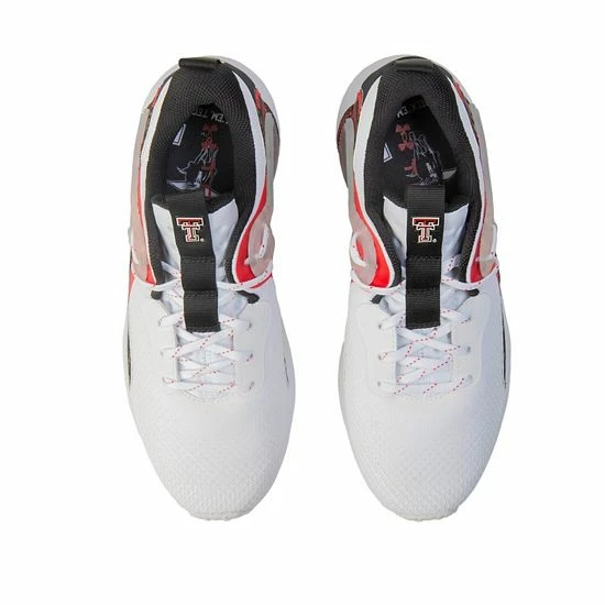 Men's Under Armour White Texas Tech Red Raiders HOVR Apex 3 Sneakers 4 Men's Under Armour White Texas Tech Red Raiders HOVR Apex 3 Sneakers - Image 4