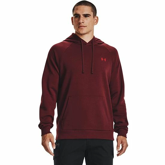Men's Under Armour Rival Fleece Mountain Hoodie Pewter 11 Men's Under Armour Rival Fleece Mountain Hoodie Pewter - Image 11