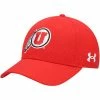Men's Under Armour Red Utah Utes Team Sideline Airvent Performance Adjustable Hat