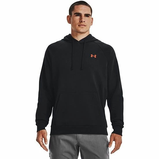 Men's Under Armour Rival Fleece Mountain Hoodie Pewter 12 Men's Under Armour Rival Fleece Mountain Hoodie Pewter - Image 12