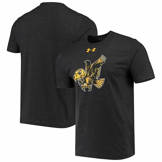 Men's Under Armour Black Iowa Hawkeyes Throwback Logo T-Shirt 2 Men's Under Armour Black Iowa Hawkeyes Throwback Logo T-Shirt - Image 2